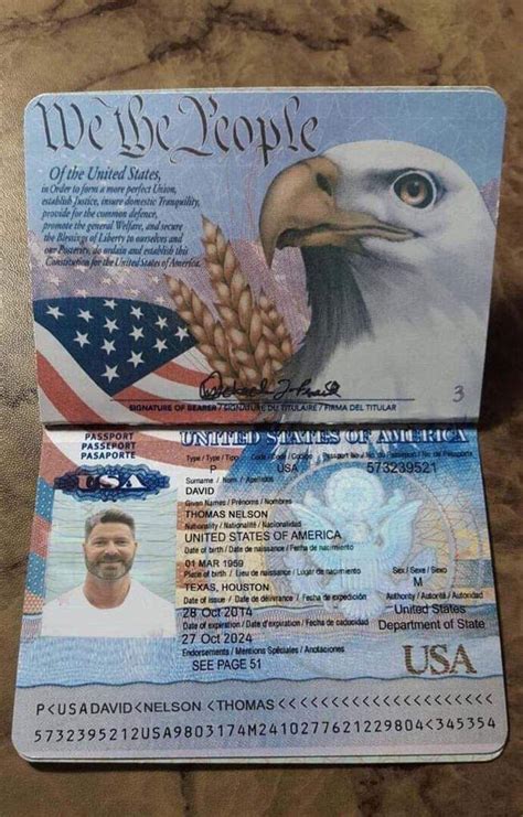 Fake Passport Passport Online Passport Template Passport