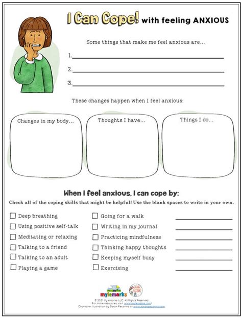 Free Printable Worksheets For Anger And Anxiety For Kids
