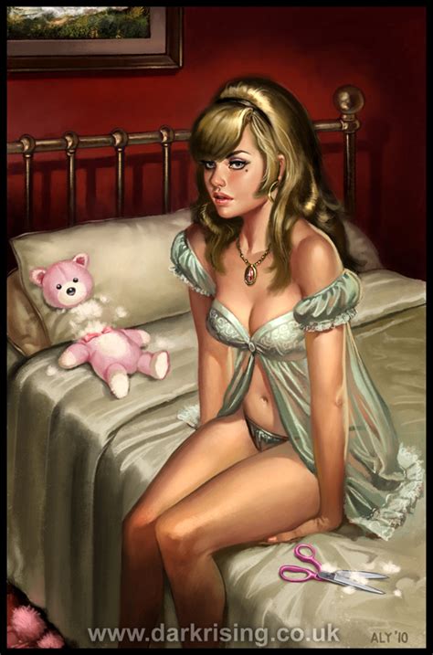 The Fantasy Art Of Aly Fell Pin Up Illustrations Of Artist Aly Fell