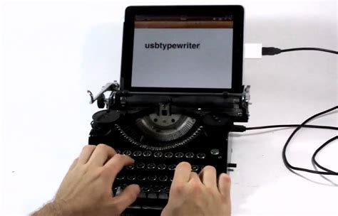 Usb Typewriter For Ipad Hd Youtube