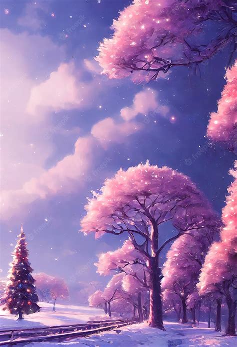Winter Landscapes Pink And Purple Wallpapers Wallpaper Cave