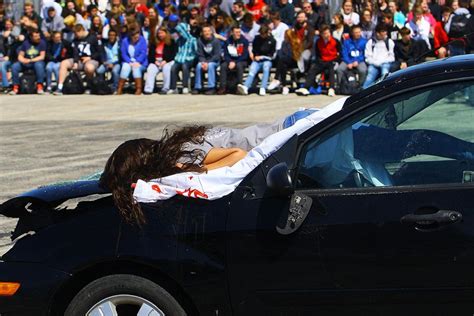 Mock Crash Teens Learn About Dangers Of Drunk Distracted Driving