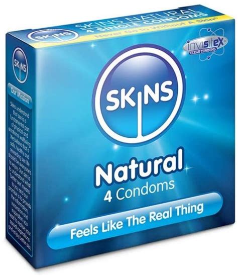 Skins Natural Ultra Clear Condoms Multipack No Latex Smell And Extra Lubrication For Maximum