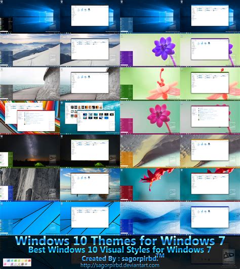 Windows 10 Themes For Win 7 Final By Sagorpirbd On Deviantart