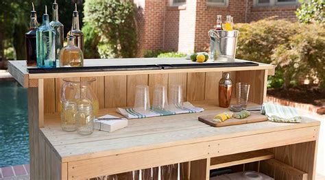 Pallets are a great resource for diy projects that require wood as they`re easy to find, inexpensive if i can do it, anyone can. Relax... Have a Cocktail, with These DIY Outdoor Bar Ideas! • The Garden Glove