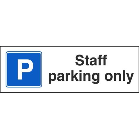 Staff Parking Only Signs Controlled Parking Signs Ireland