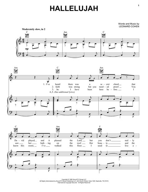 Arranged by david sides for advanced level pianists. Hallelujah | Sheet Music Direct