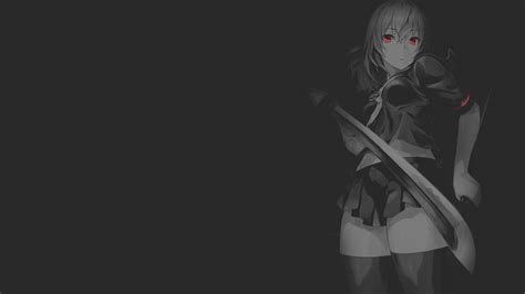 Foto Anime Girl Dark Background Aesthetic Imagesee
