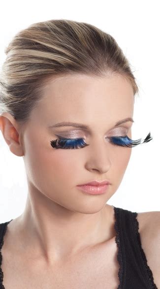 Blue Flirty Eyelashes Extra Long Blue Lashes Blue False Lashes