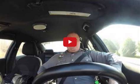 cop gets busted by his own dash cam