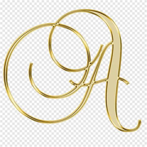 Letra cursiva dorada una ilustración mayúscula elegante diverso