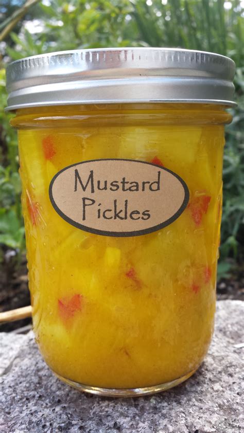 Mustard Pickles Canning On Sundays Mustard Pickles Pickling