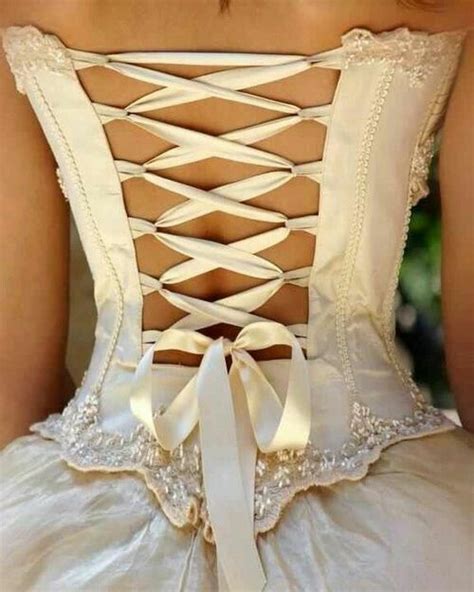 Ribbon Lace Corset Wedding Dress Backs Wedding Dresses Unique
