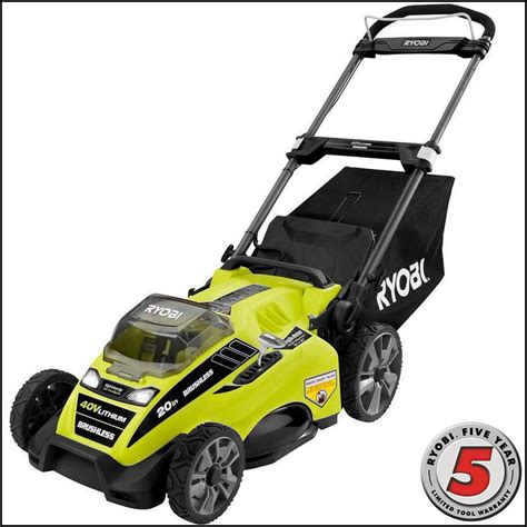 This battery operated lawn mower is built with 600 rpm for built motor. Battery Powered Lawn Mower Home Depot | The Garden