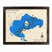 Diamond Lake, MI 3D Wood Topo Map