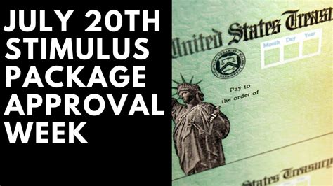 2nd Stimulus Check Update Stimulus Can Finally Be Approved Next Week Youtube