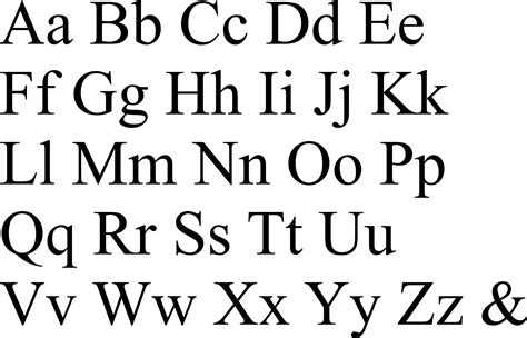 The Upper And Lower Letters Of An English Alphabet