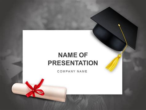 Graduation Cover Title Powerpoint Template