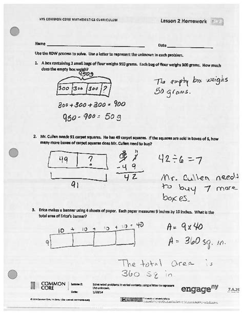Grade 5 Module 4 Answer Key Grade 5 Math Resource Module 4
