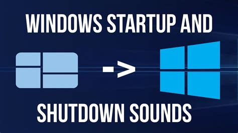 Windows Startup And Shutdown Sounds 10 10 Youtube