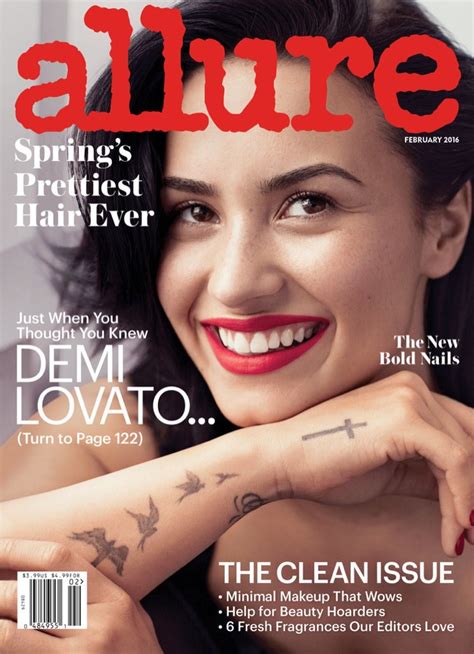 Demi Lovato Allure Magazine February Photoshoot