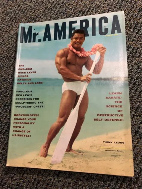 Mr America Bodybuilding Muscle Magazine Timmy Leong August 1961 3000 Picclick