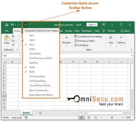 How To Customize Excel Quick Access Toolbar Qat