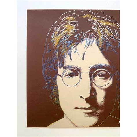 Andy Warhol Vintage 1986 John Lennon Limited Edition Large Fine Art
