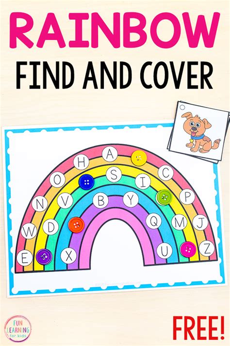 Below, you can listen to how we say the letters of the alphabet. Rainbow Find and Cover the Letters Alphabet Activity