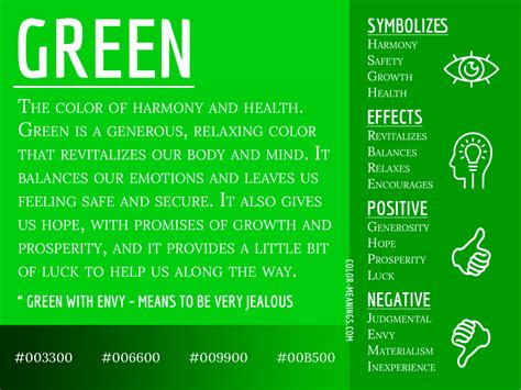 Green Color Meaning The Color Green Symbolizes Harmony And Health