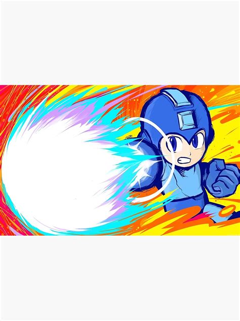 Mega Man Charge Shot Poster For Sale By Ishmam Redbubble