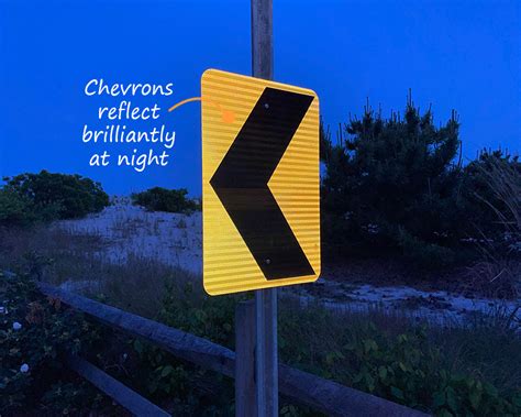 Chevron Road Signs Keep Road Safe