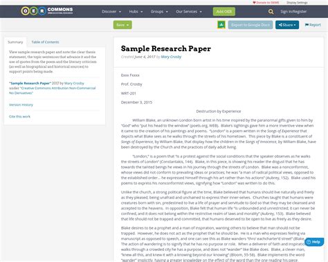 This is a great opportunity to get academic help for your assignment from an expert writer. Sample Research Paper | OER Commons