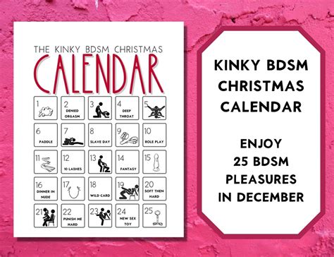 Kinky Advent Calendar Sex Games Sexy Games Adult Advent Calendar