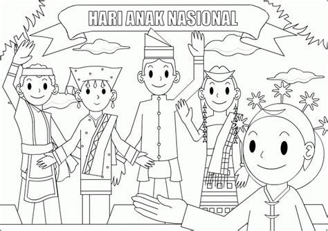 Mewarnai Bendera Indonesia Untuk Anak