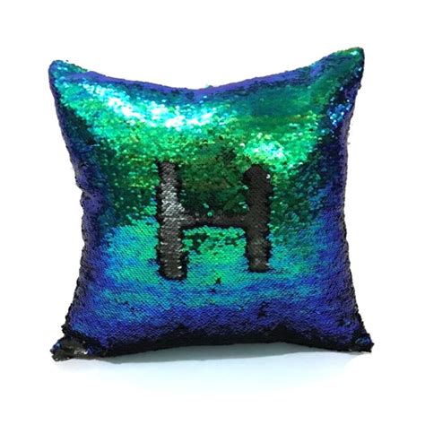 Reversible Mermaid Sequin Pillow Cover Cushion Cover Magical Color