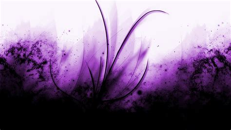 Purple And Black Abstract Digital Art