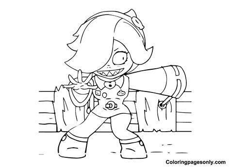 26 free printable colette brawl stars coloring pages