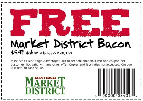 4.9 out of 5 stars 53,064. Giant Eagle Market District FREE Coupon: FREE Market District Bacon (through March 31) | Freebie ...