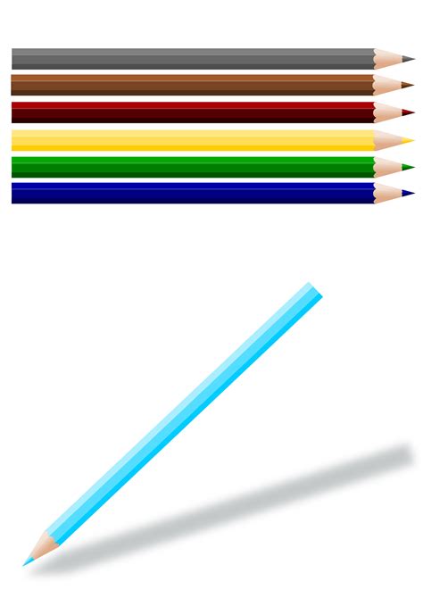 Colored Pencils Vector Clipart Image Free Stock Photo Public Domain