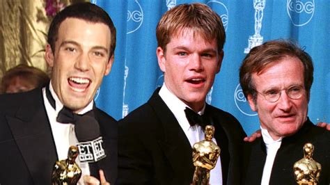 Oscars 1998 Ben Affleck And Matt Damon Win For Good Will Hunting