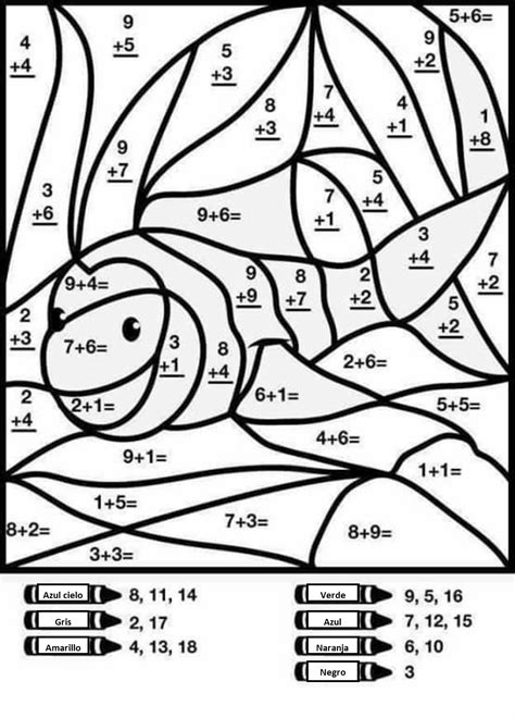 Excelente Material Para Sumar Y Colorear Dibujos Para Primer Segundo Y