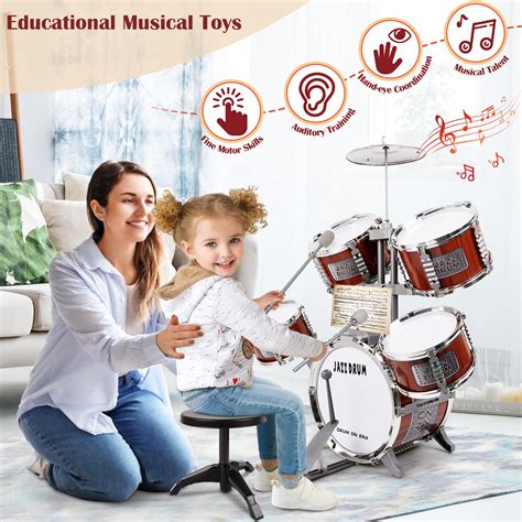 Mua Twfric Drum Set For Kids Musical Instruments Kids Drum Set With