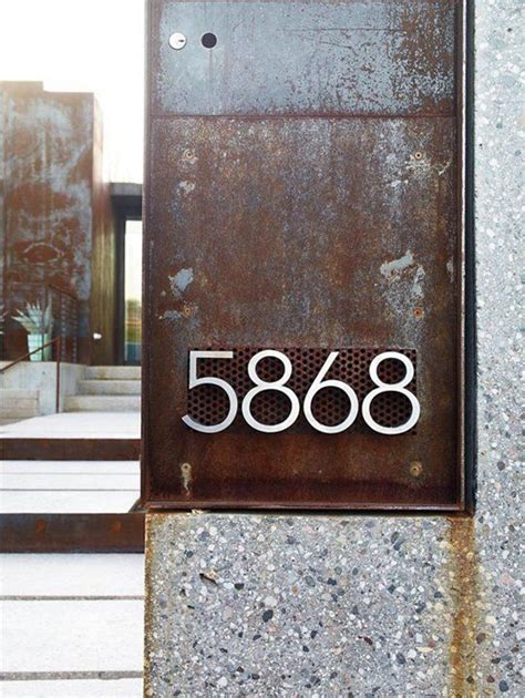 20 Modern And Creative Diy House Number Projects