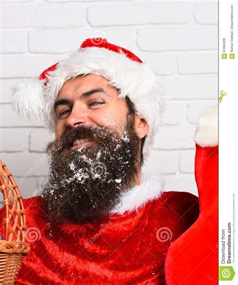 Hipster Santa Claus Stock Photo Image Of Year Christmas 81084308