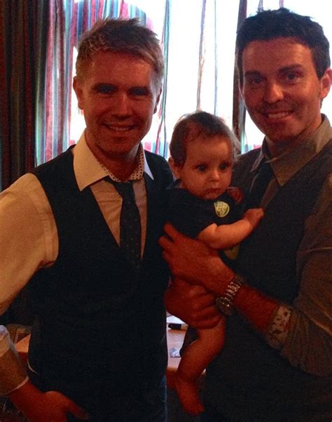 Neil Byrne And Ryan Kelly Ryan Holding A Babycute Celtic Music