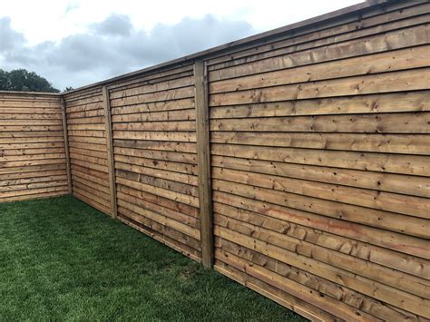 Horizontal Fence Design Fence Design Wood Privacy Fence Backyard Fences