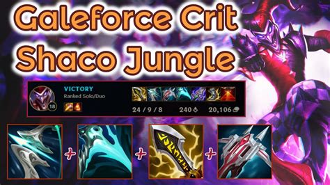 Galeforce Oneshot Shaco S12 Crit Ranked League Of Legends Full Gameplay Infernal Shaco