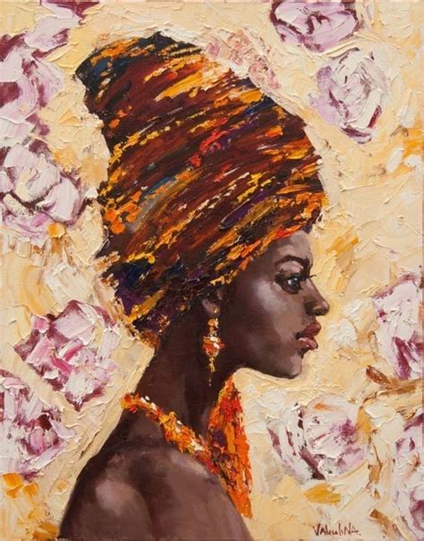 Art By Anastasiya Valiulina Portrait Painting African Paintings