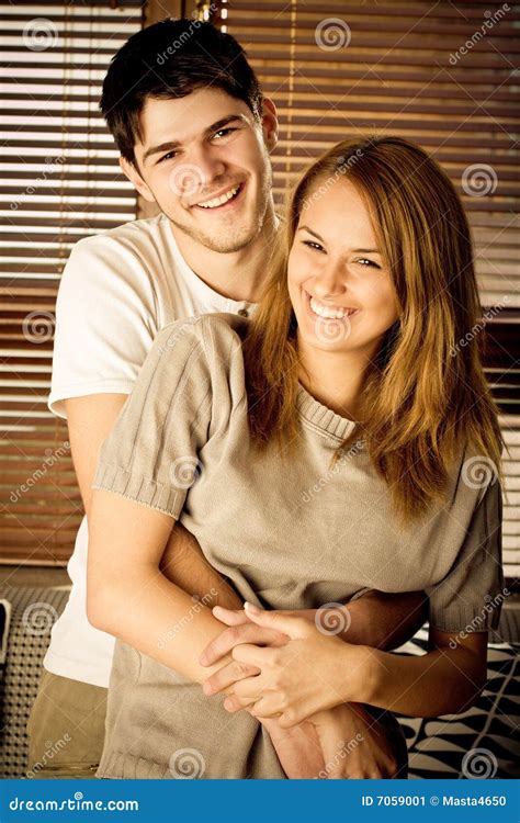 Happy Young Couple Stock Image Image Of Couple Beautiful 7059001